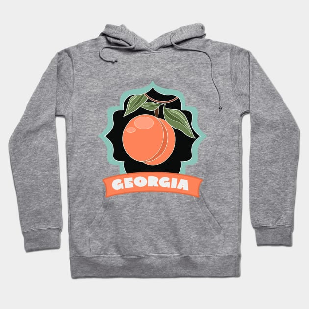 Sweeter Than a Georgia Peach Hoodie by Megan Makes